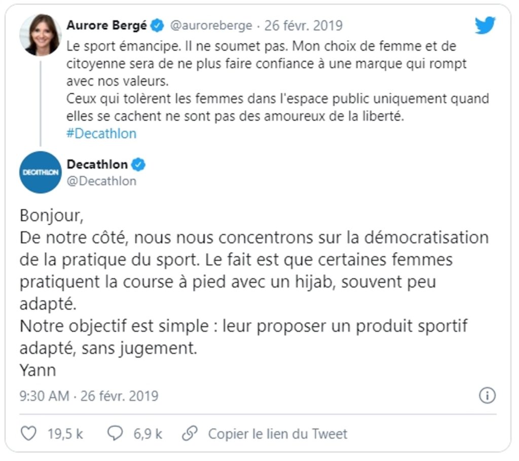 Decathlon affaire du nijab